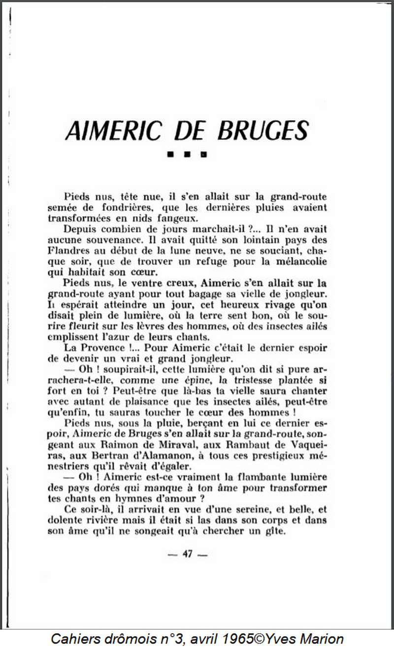 Cahiers drômois n°3 p.47 (1965)